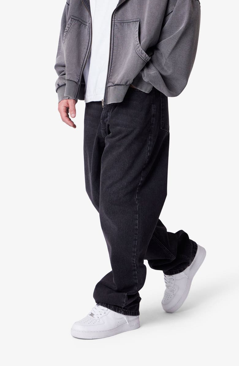 mnml Ultra Baggy Jeans, Alternate, color, Stone Wash Black