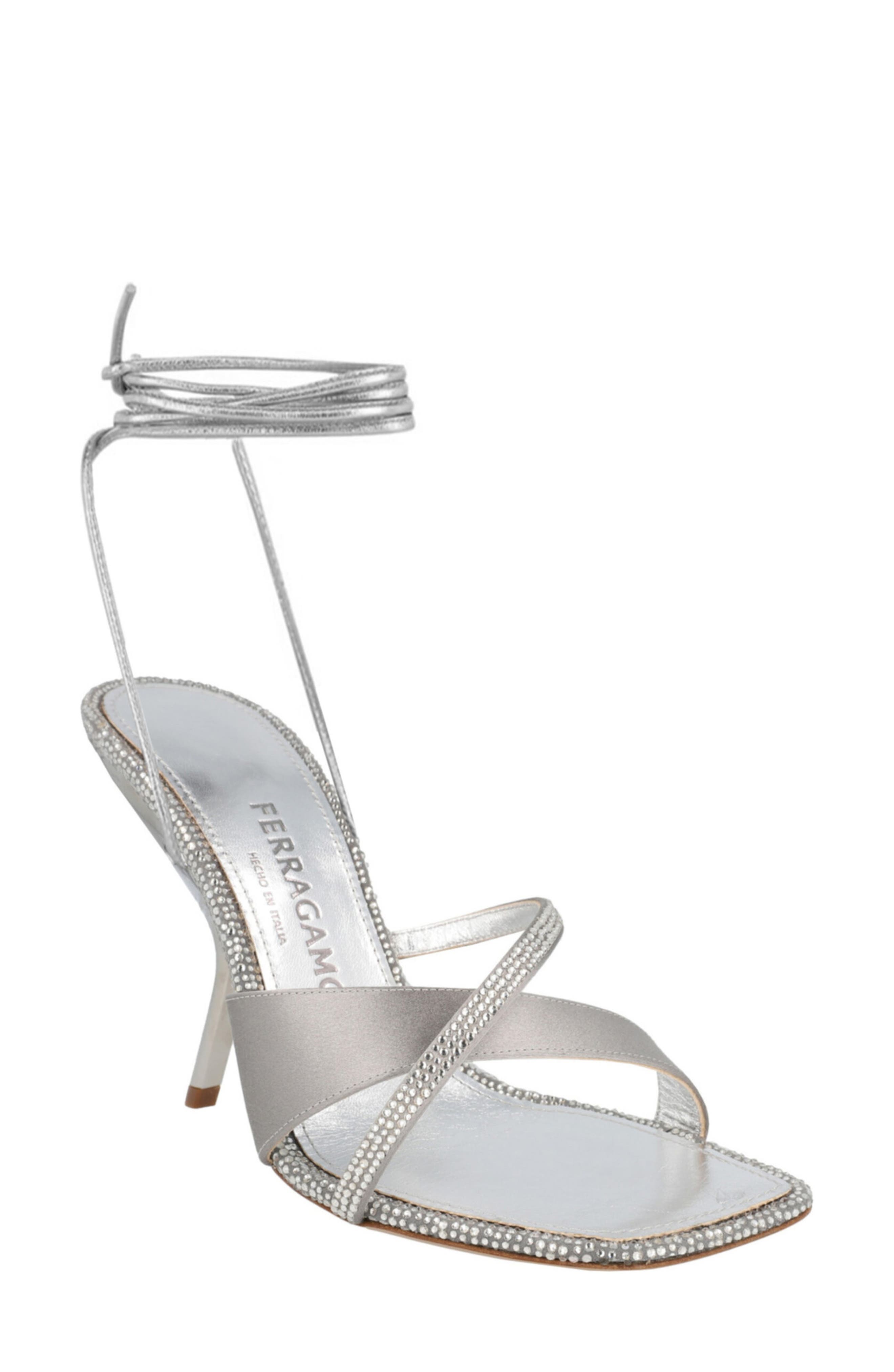 FERRAGAMO Allegra Crystal Embellished Sandal
