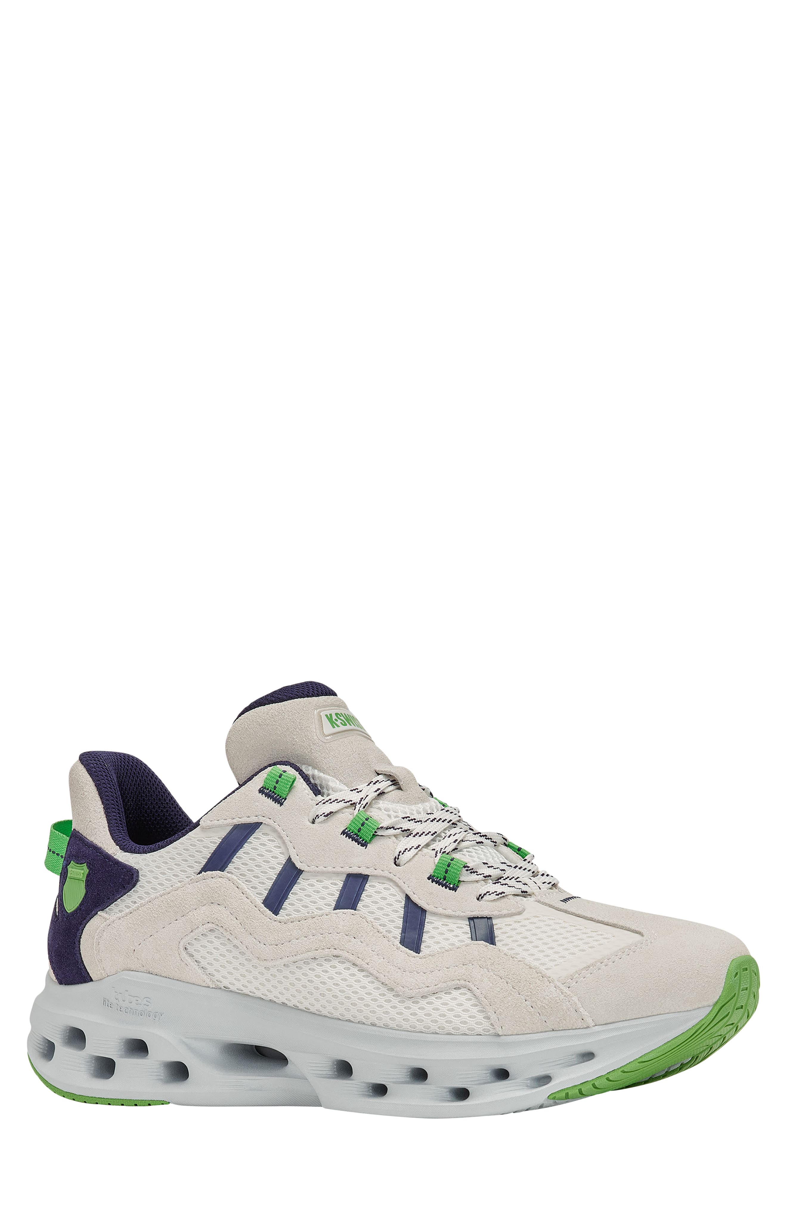K-Swiss Tubes Lite Mixed Media Sneaker, Main, color, Blan/Navaca/Vbtgren
