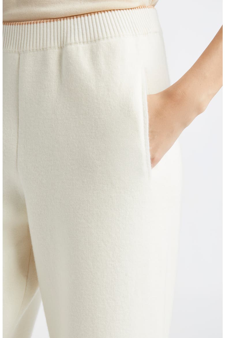 Cashmere Blend Wide Leg Pants, Alternate, color, 150 CREAM