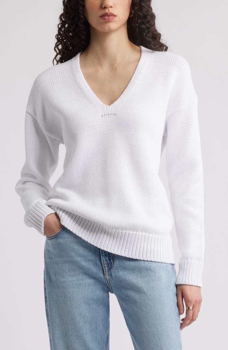 Nordstrom Chunky Cotton Blend Sweater, Main, color,