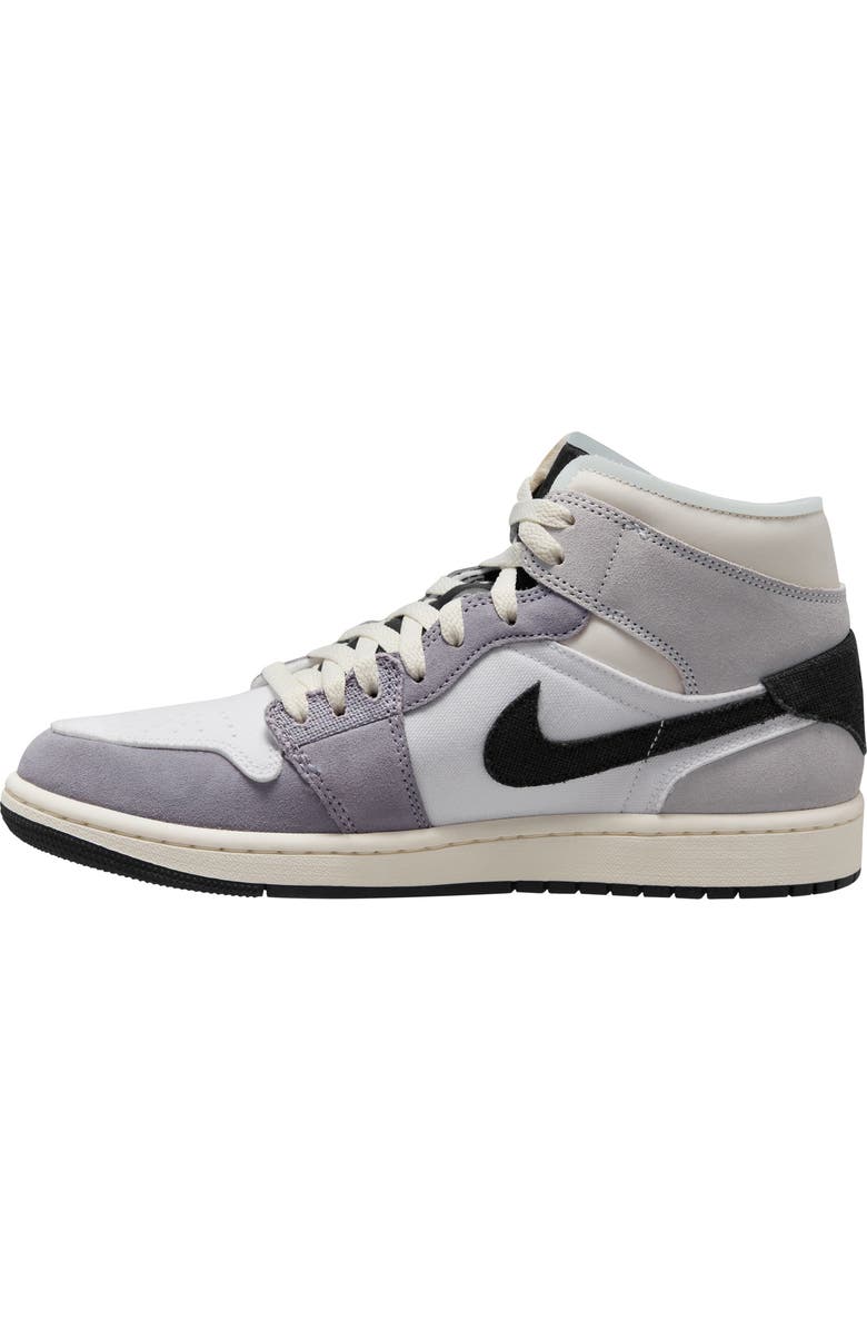 Jordan Air Jordan 1 Mid Basketball Sneaker, Alternate, color, Cement Grey/ Black/ White