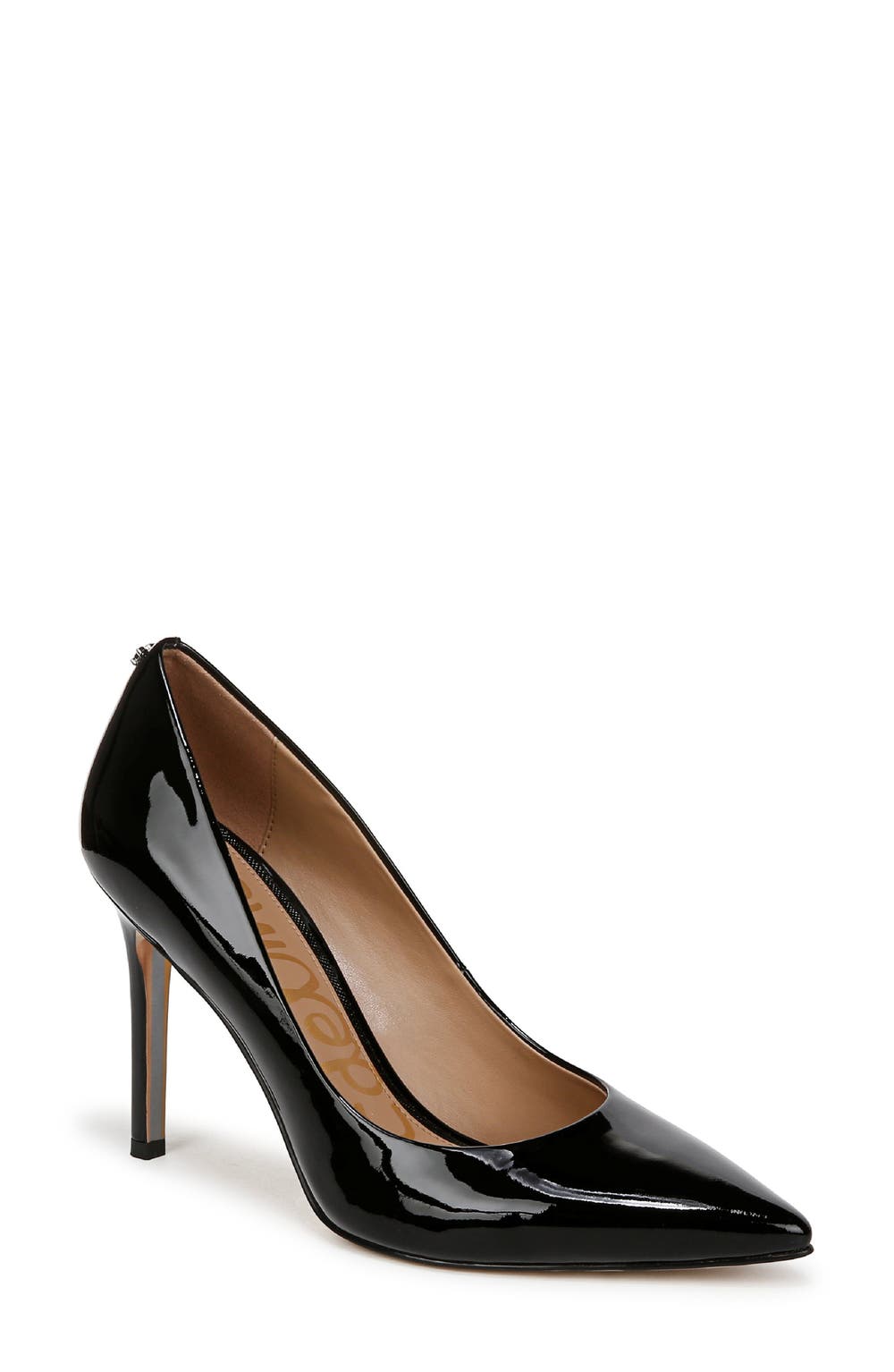 Hazel Pointed Toe Pump, color, BLACK SHINY PATENT