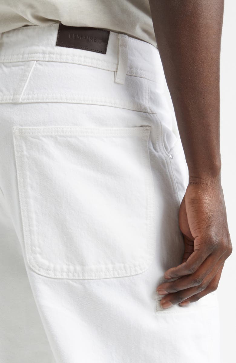 Lemaire Twisted Seam Workwear Jeans, Alternate, color, Milk