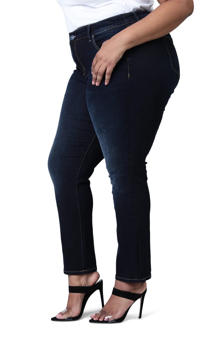 SLINK Jeans High Waist Straight Leg Jeans, Alternate, color, Athena