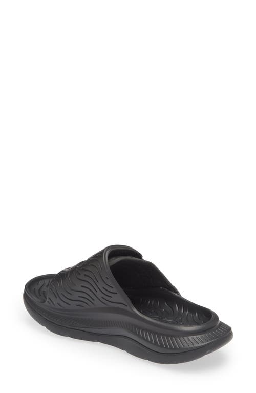 Hoka Gender Inclusive Ora Luxe Slide Sandal In Black/black