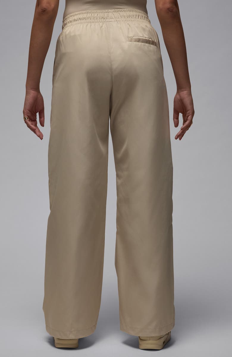 Jordan Brooklyn Water Repellent Pants, Alternate, color, Rattan/ White