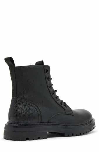 Nilles Faux Leather Combat Boot
