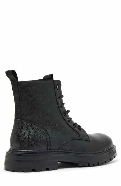 Nilles Faux Leather Combat Boot