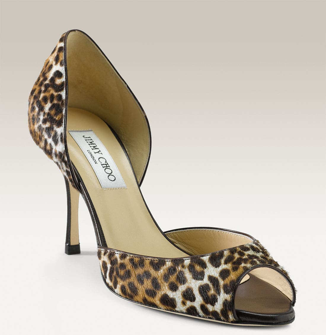 Leopard Print Calf Hair d'Orsay Pump, Main, color, LEOPARD PRINTED PONY