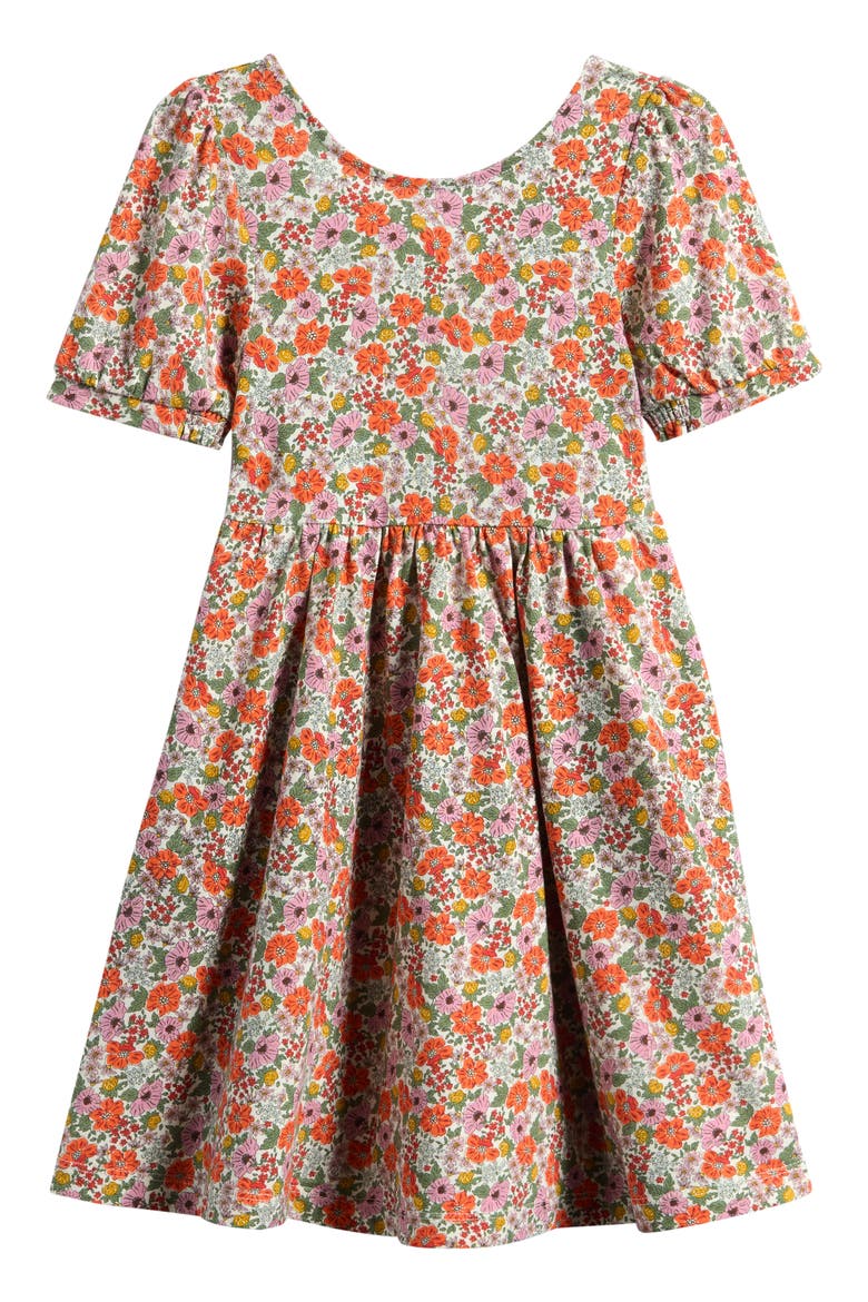 Floral Jersey Ballerina Dress, Main, color, MULTI FLORAL