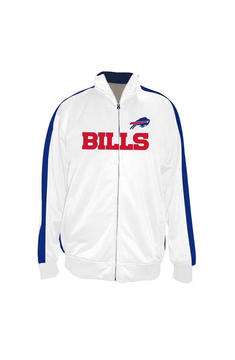 FANATICS Men's Fanatics White Buffalo Bills Big & Tall Tricot Full-Zip Track Jacket, Main, color, White