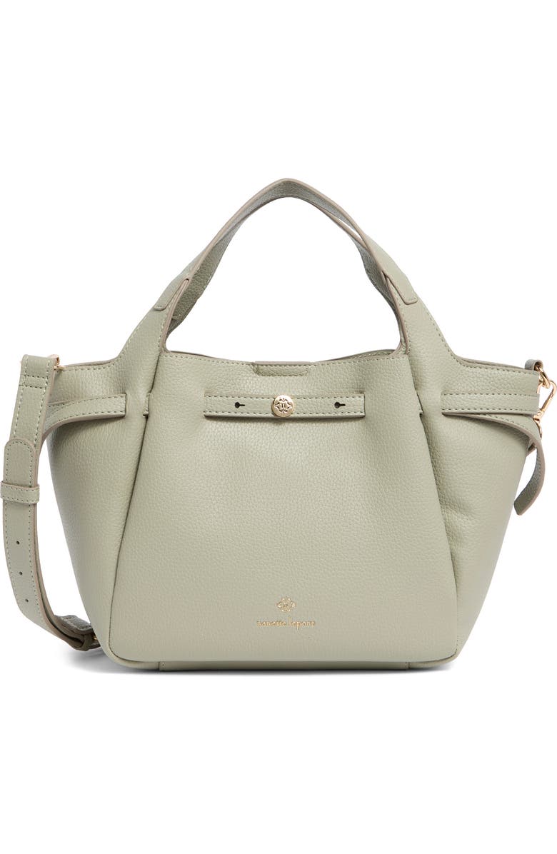 Nanette Lepore Walden Belted Satchel Bag, Main, color, Clary Sage