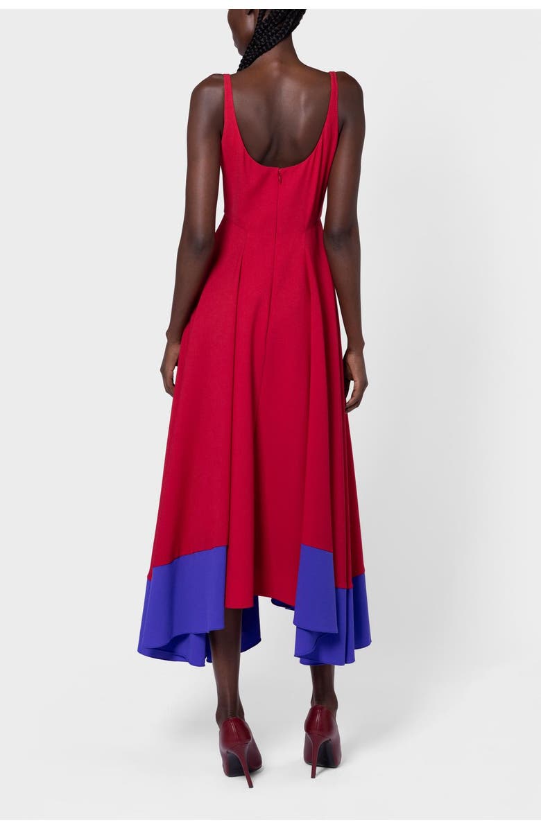 Roksanda Awn Floaty Midi Dress, Alternate, color, Amaranthus