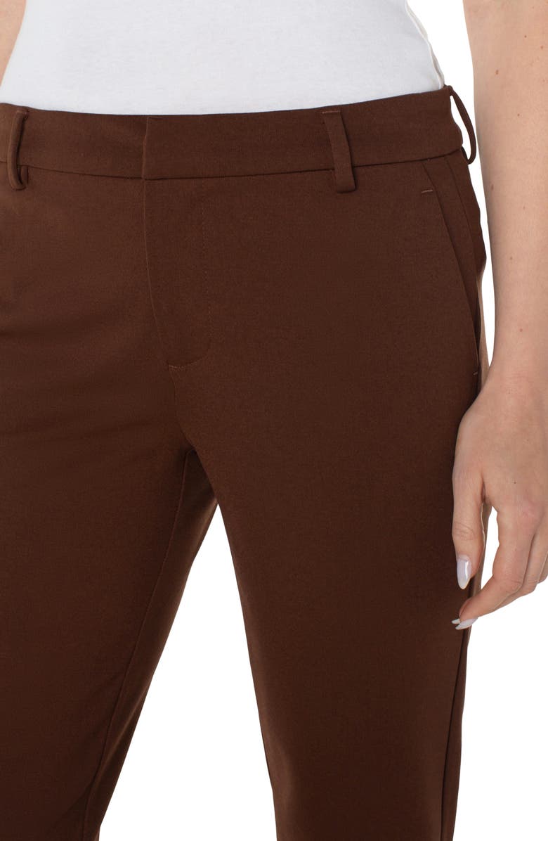 Liverpool Los Angeles Kelsey Knit Trousers, Alternate, color, Brownstone