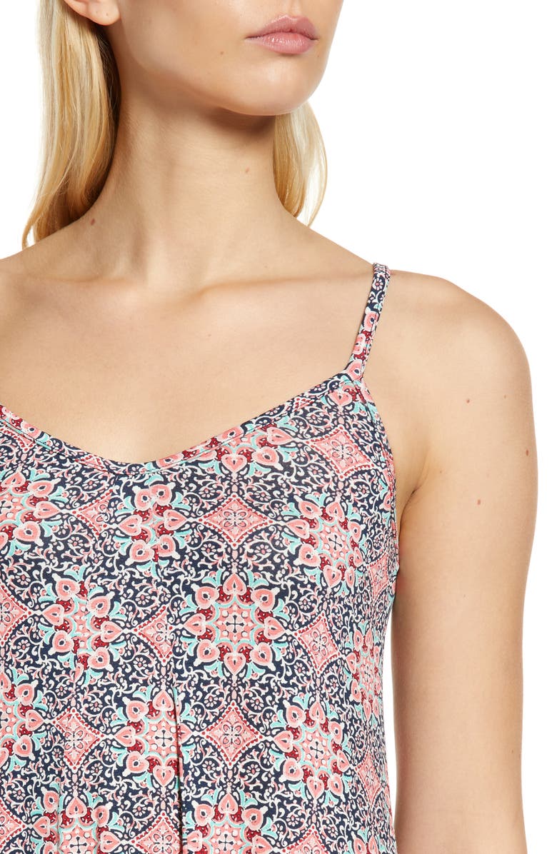 Loveappella Paisley Knit Maxi Dress, Alternate, color, Navy Coral