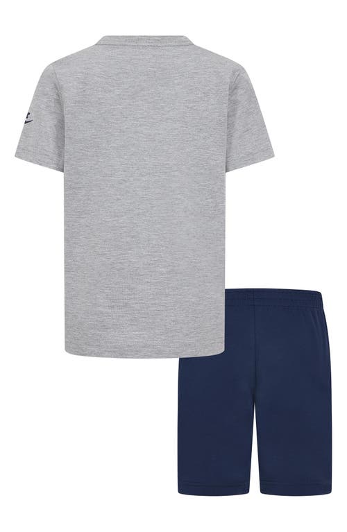 Nike Kids' Futura Performance Graphic T-shirt & Shorts Set In Midnight Navy