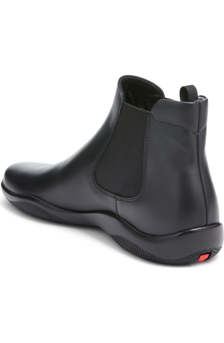 Prada America's Cup Chelsea Boot, Alternate, color, Nero
