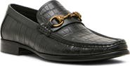 Steve Madden Brysin Croc Embossed Bit Loafer