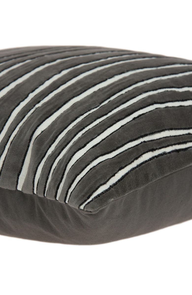 PARKLAND COLLECTION Pilan Transitional Pillow - 20" x 20" - Grey, Alternate, color,