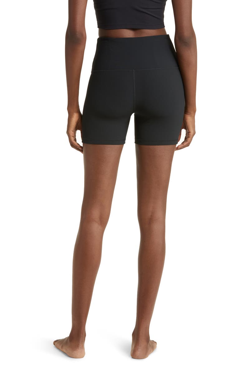 Zella Luxe Rib High Waist Bike Shorts, Alternate, color,