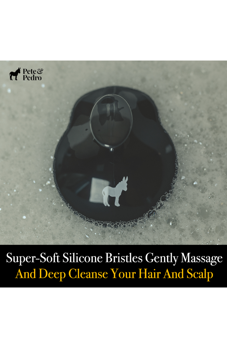 Pete & Pedro Scalp Massager Shampoo Hair Brush, Alternate, color, NO COLOR