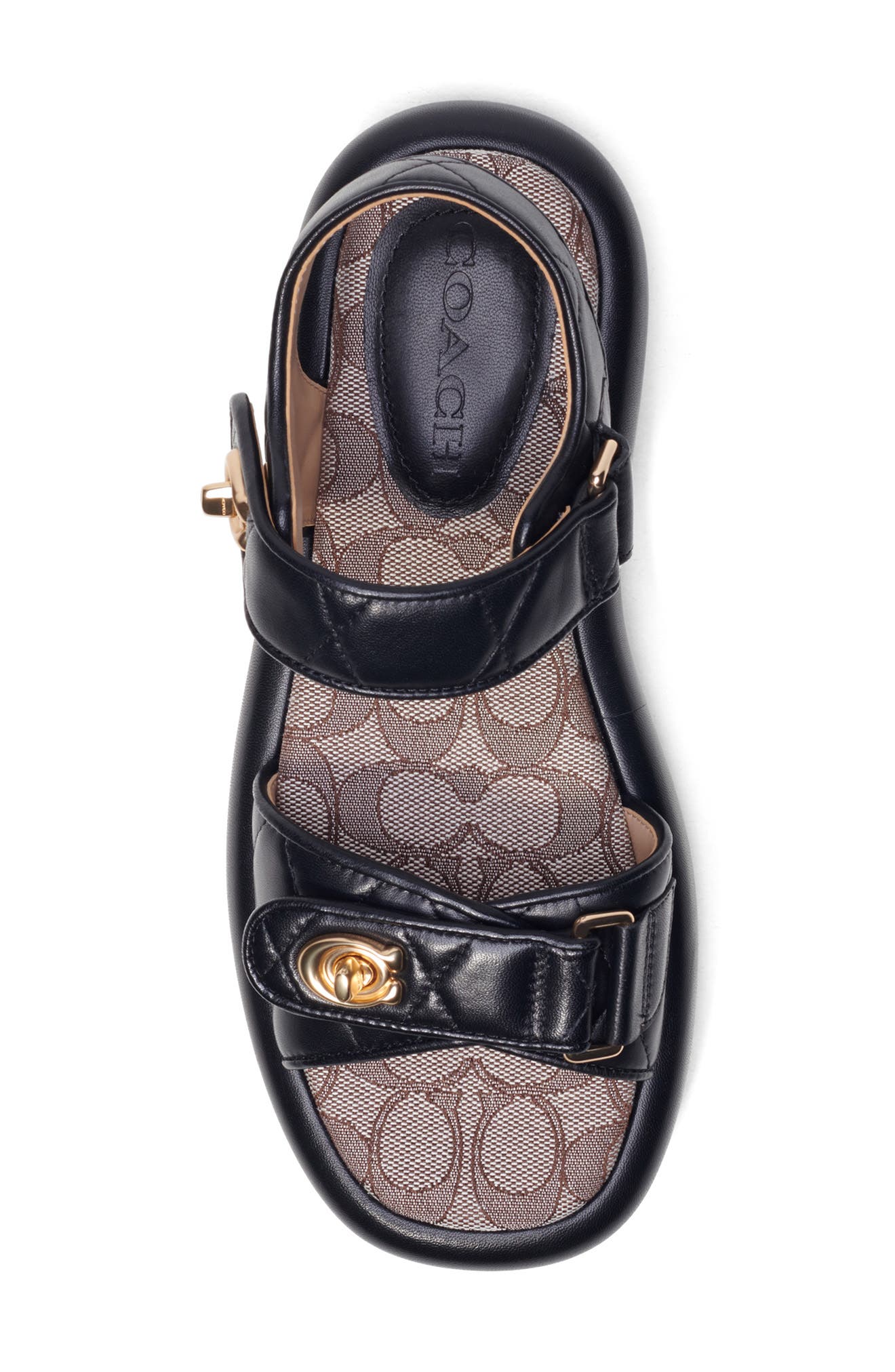 COACH Peyton Quilted Platform Sandal, Alternate, color, 