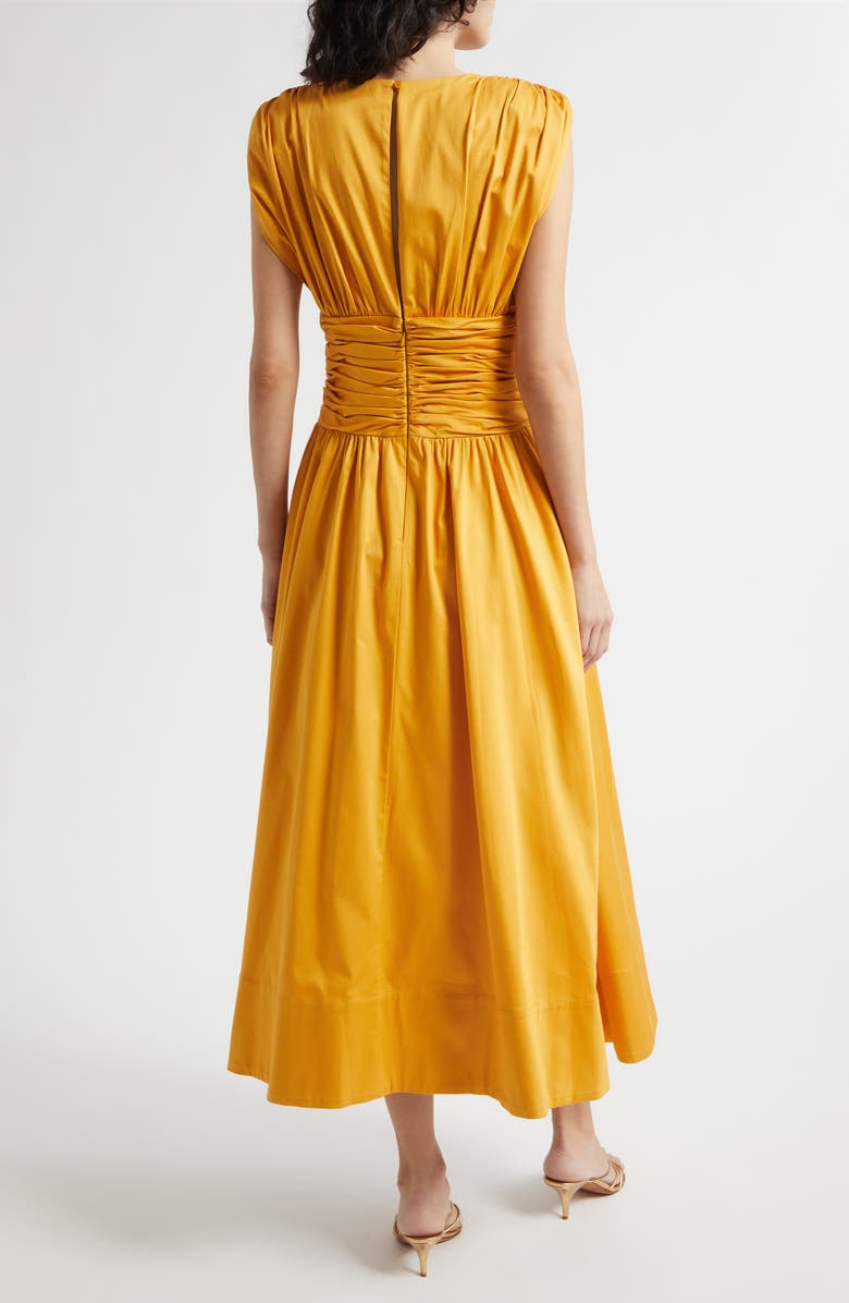 Toccin Evangeline Ruched A-Line Dress, Alternate, color, Marigold