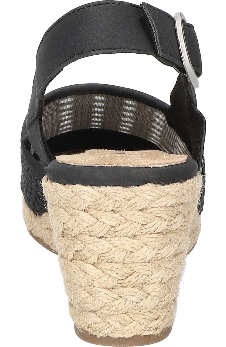 EASY STREET Taffy Slingback Espadrille Wedge Sandal, Alternate, color, Black