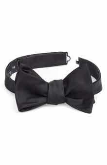 Black Silk Bow Tie