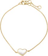 Jan Leslie Heart Bracelet Set In Sterling Silver With 18K Gold Overlay