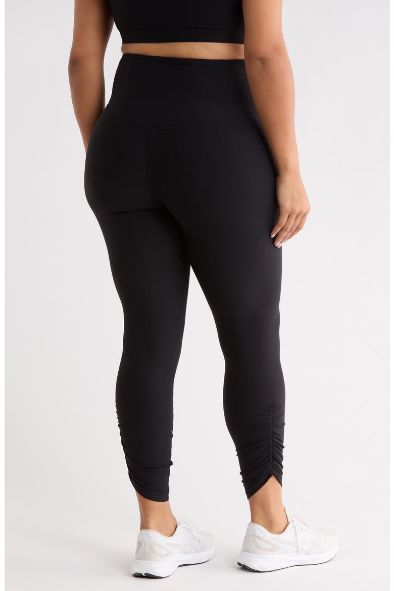 SPANXsmooth® Ruched Leggings, Alternate, color, VERY BLACK