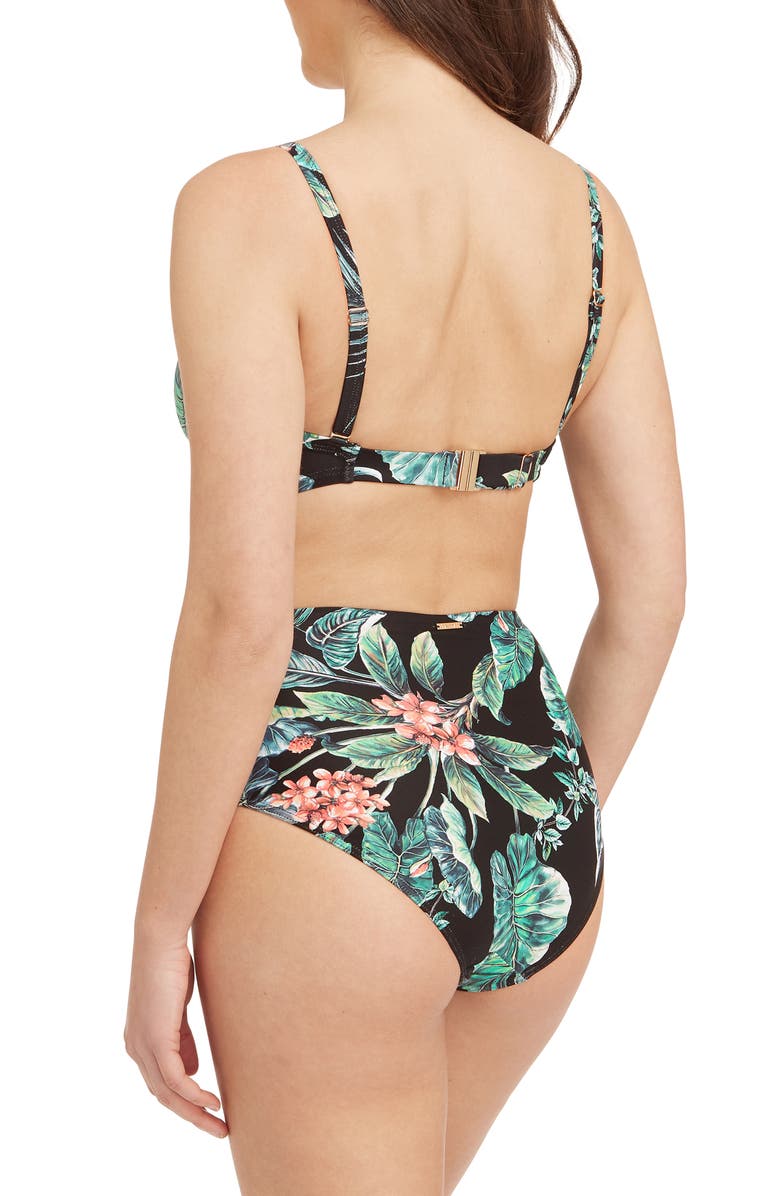 Sea Level Twist Front DD- & E-Cup Underwire Bikini Top, Alternate, color,