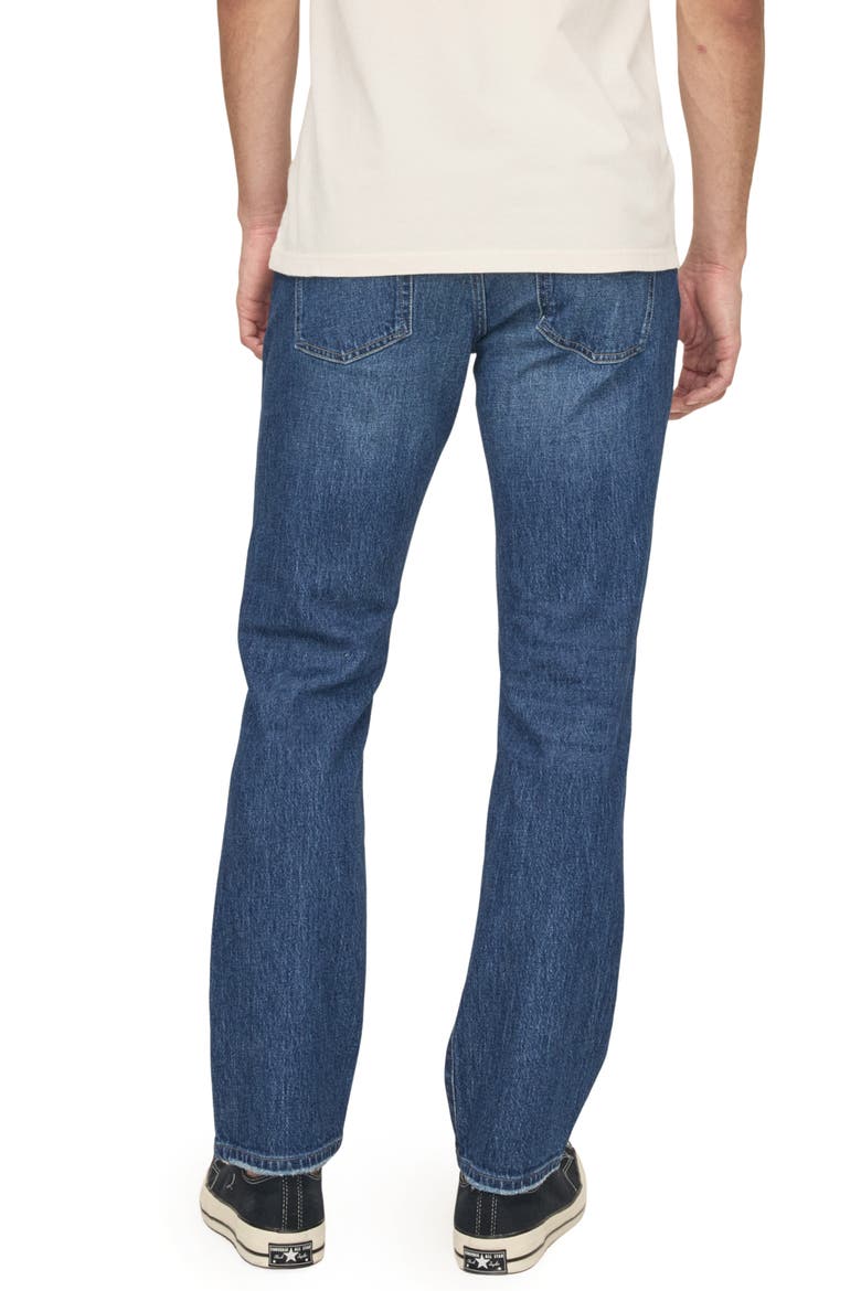 High Waist Straight Leg Jeans, Alternate, color, DARK COVE