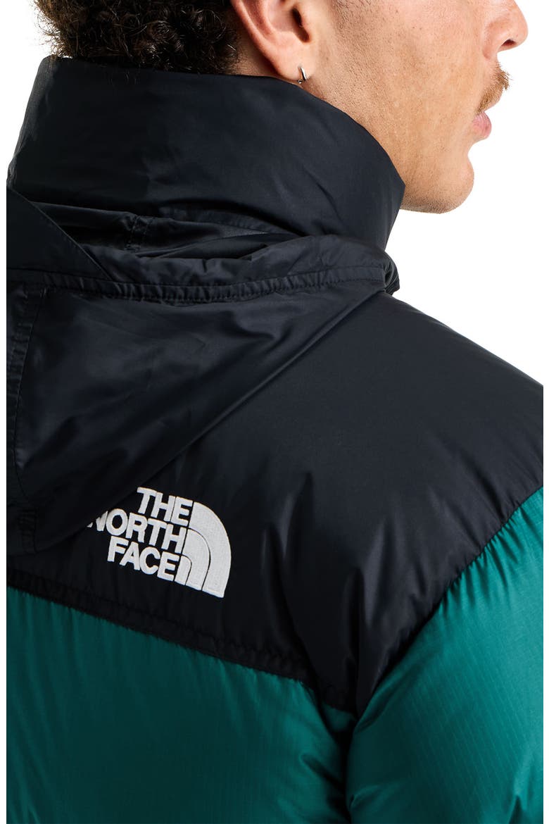 1996 Retro Nuptse 700 Fill Power Down Packable Jacket, Alternate, color, PACIFIC TEAL/ TNF BLACK