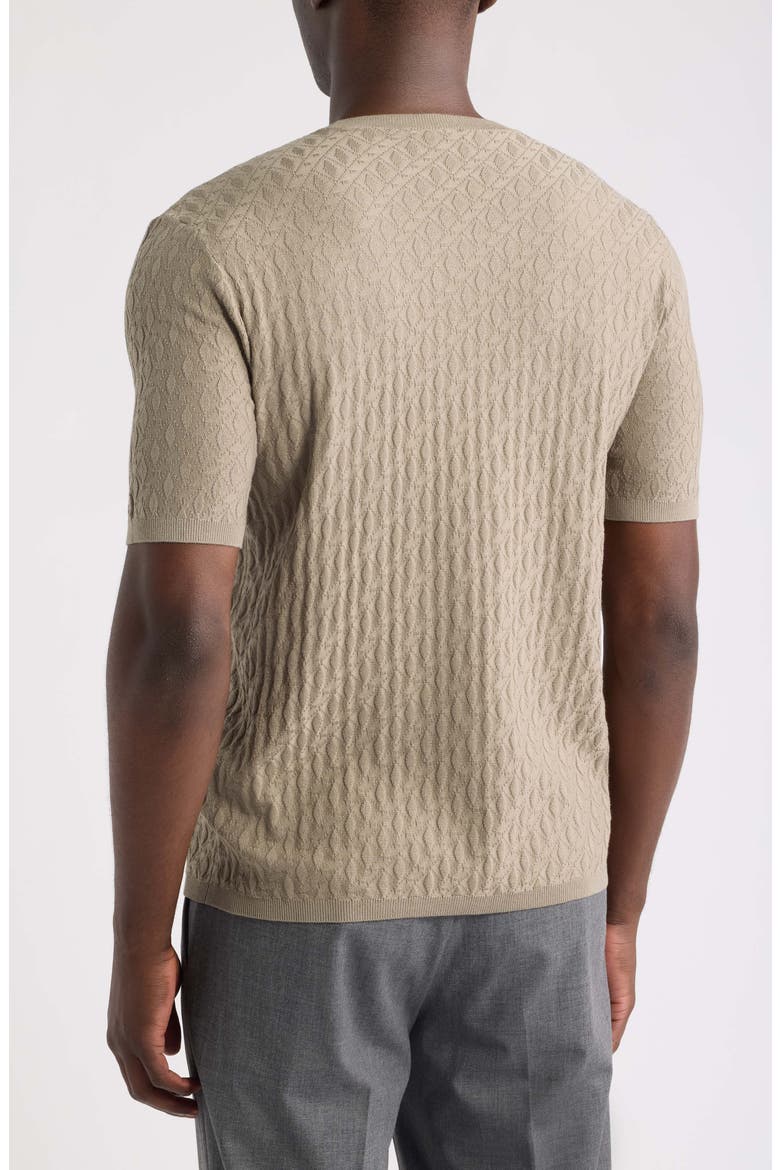Short Sleeve Sweater T-Shirt, Alternate, color, GREY