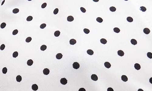Bdg Urban Outfitters Penny Ruched Polka Dot Top In White