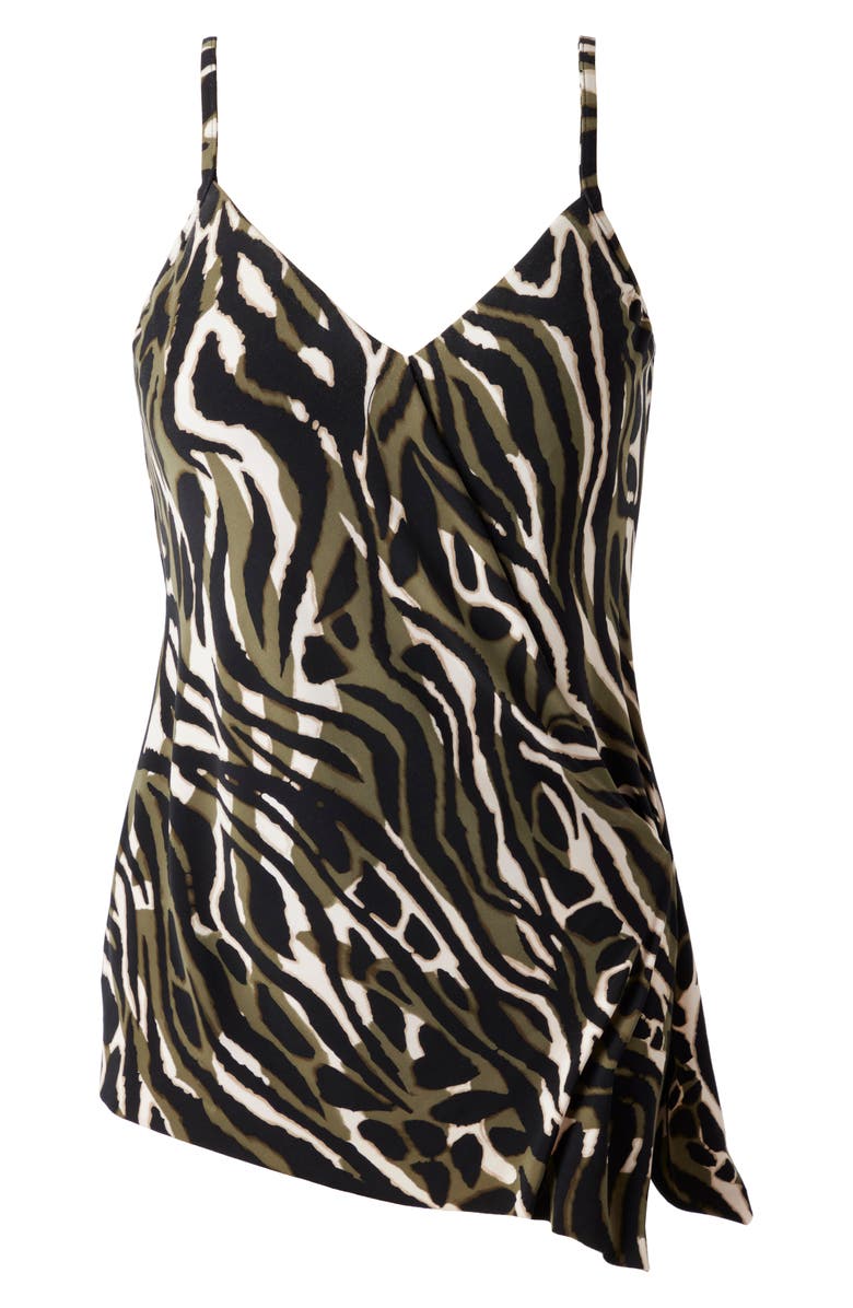 Magicsuit<sup>®</sup> Safari Sands Alex Tankini Top, Alternate, color, Black/ Multi