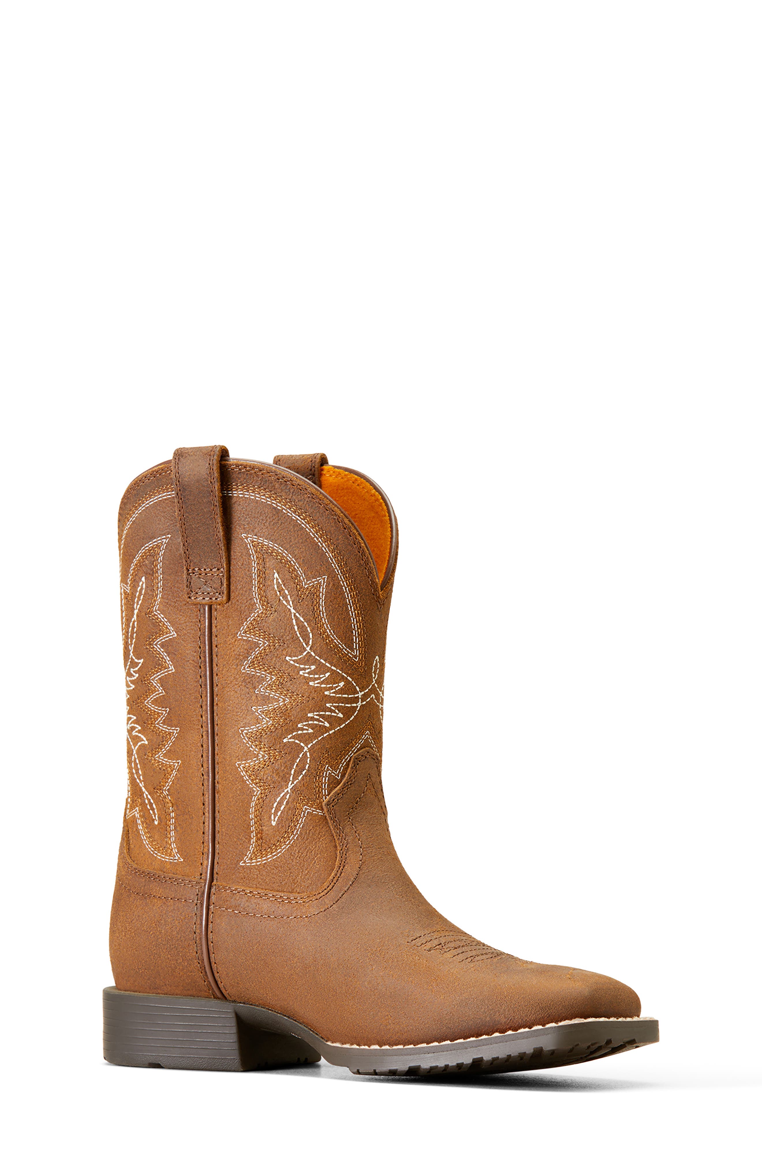 Ariat Kids' Hybrid Rancher Cowboy Boot, Main, color, Distressed Tan