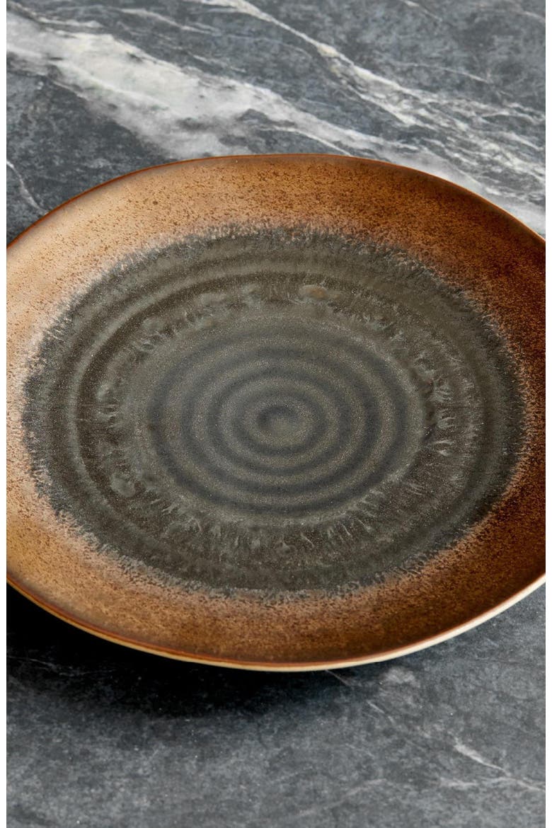 Akita Stoneware 4-Piece Salad Plate Set, Alternate, color, Copper
