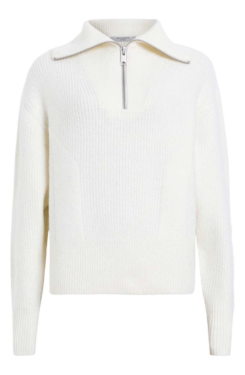 AllSaints Octavia Quarter Zip Sweater, Alternate, color,