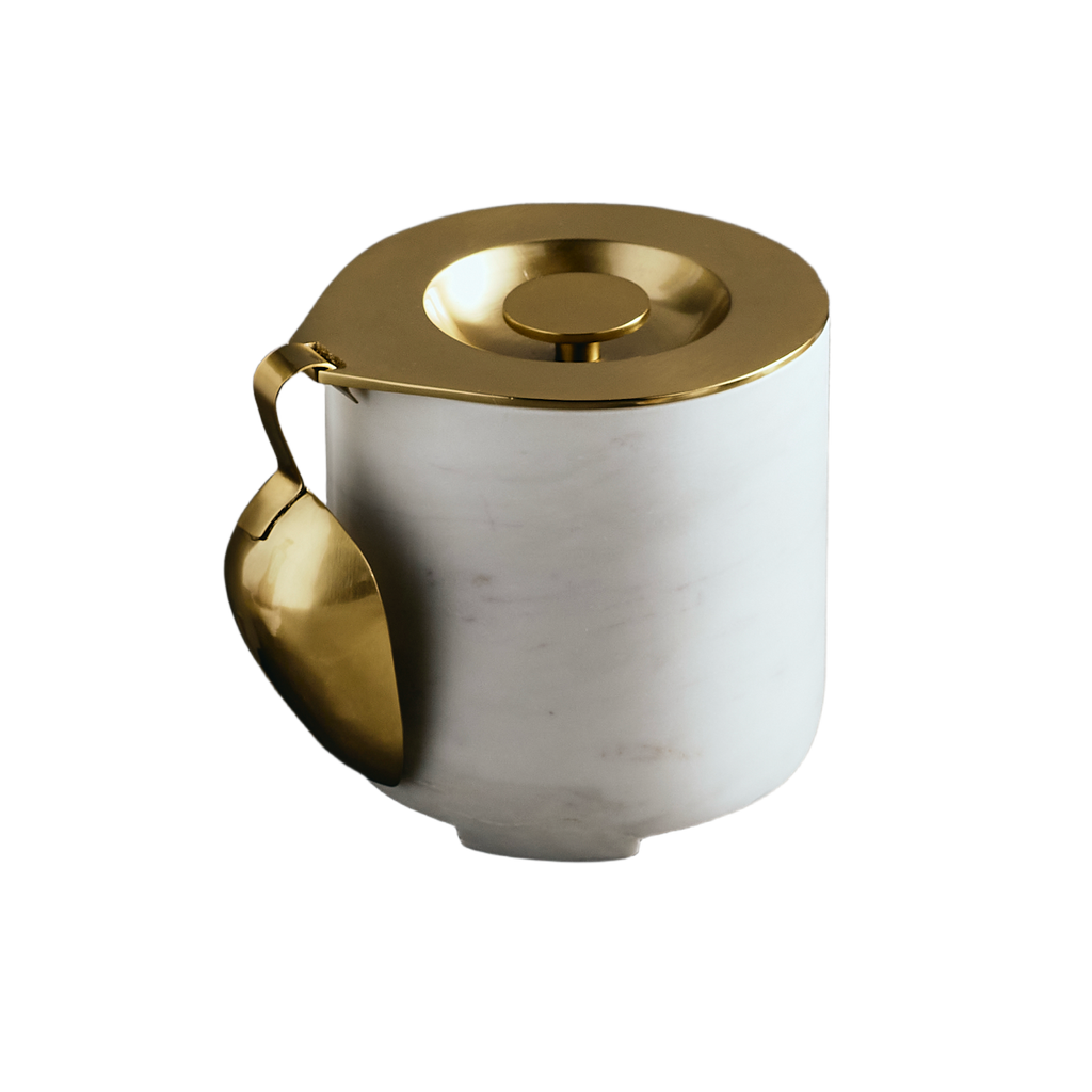 The Collective Home Cova Ice Bucket / Scoop Set In White