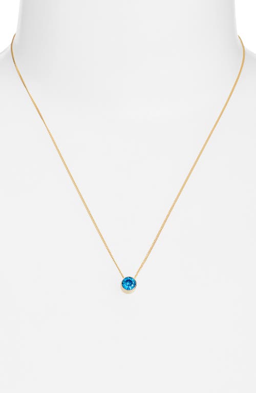 Set & Stones Birthstone Pendant Necklace In Gold