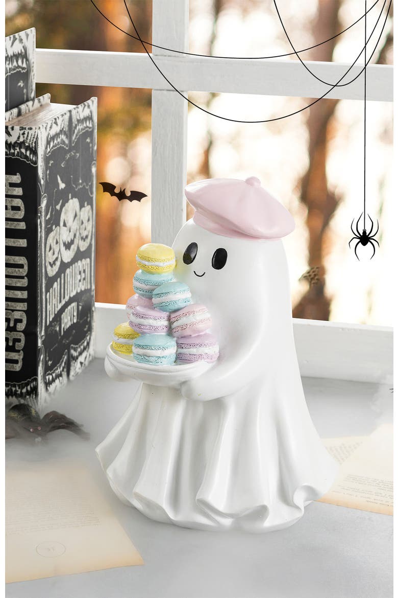 Halloween Resin Witch Ghost Table Decor, Alternate, color, Pink