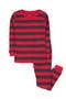 selected Striped Red & Gray