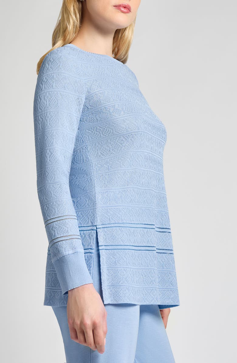 Misook Pointelle Stitch Tunic, Alternate, color, 