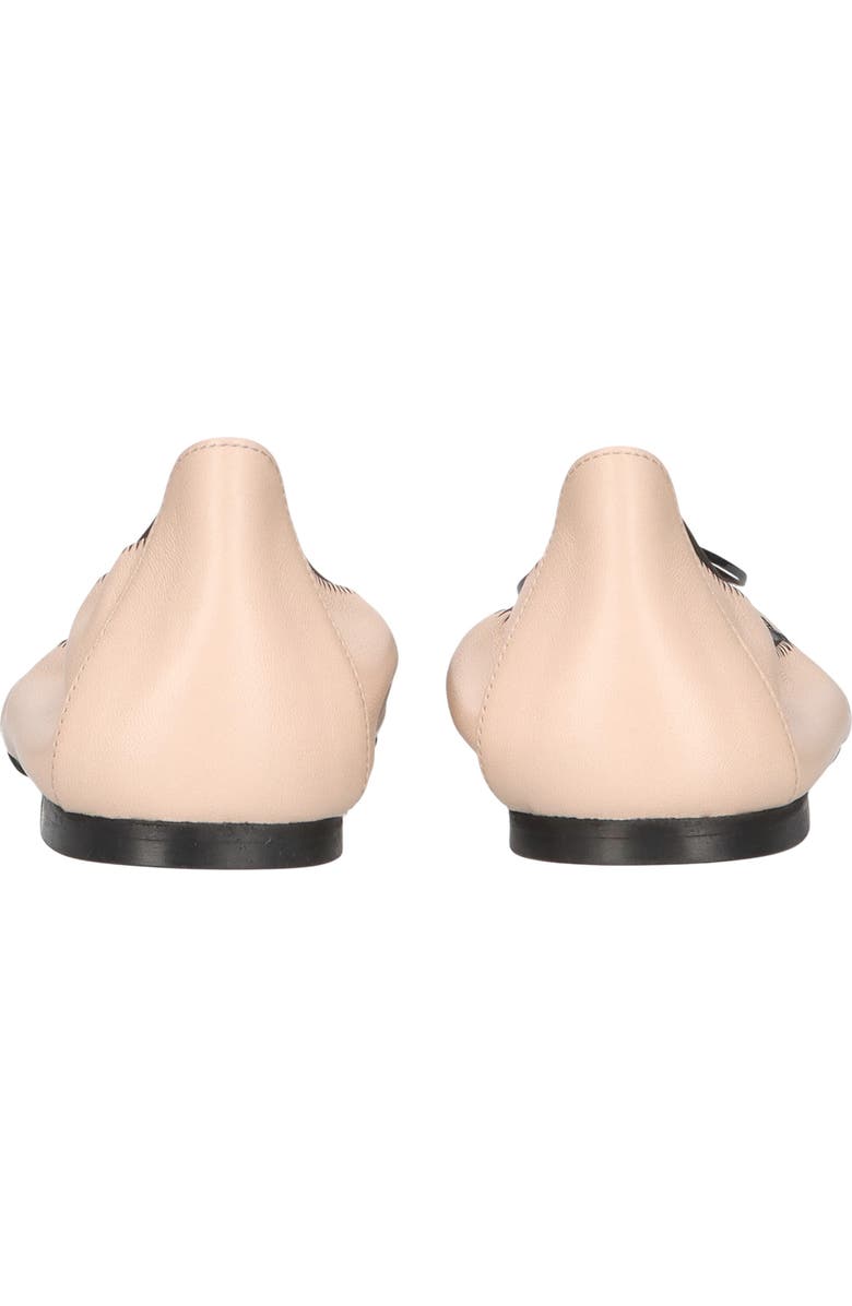 Pretty Ballerinas Pointed Toe Brooch Ballet Flat, Alternate, color, Beige