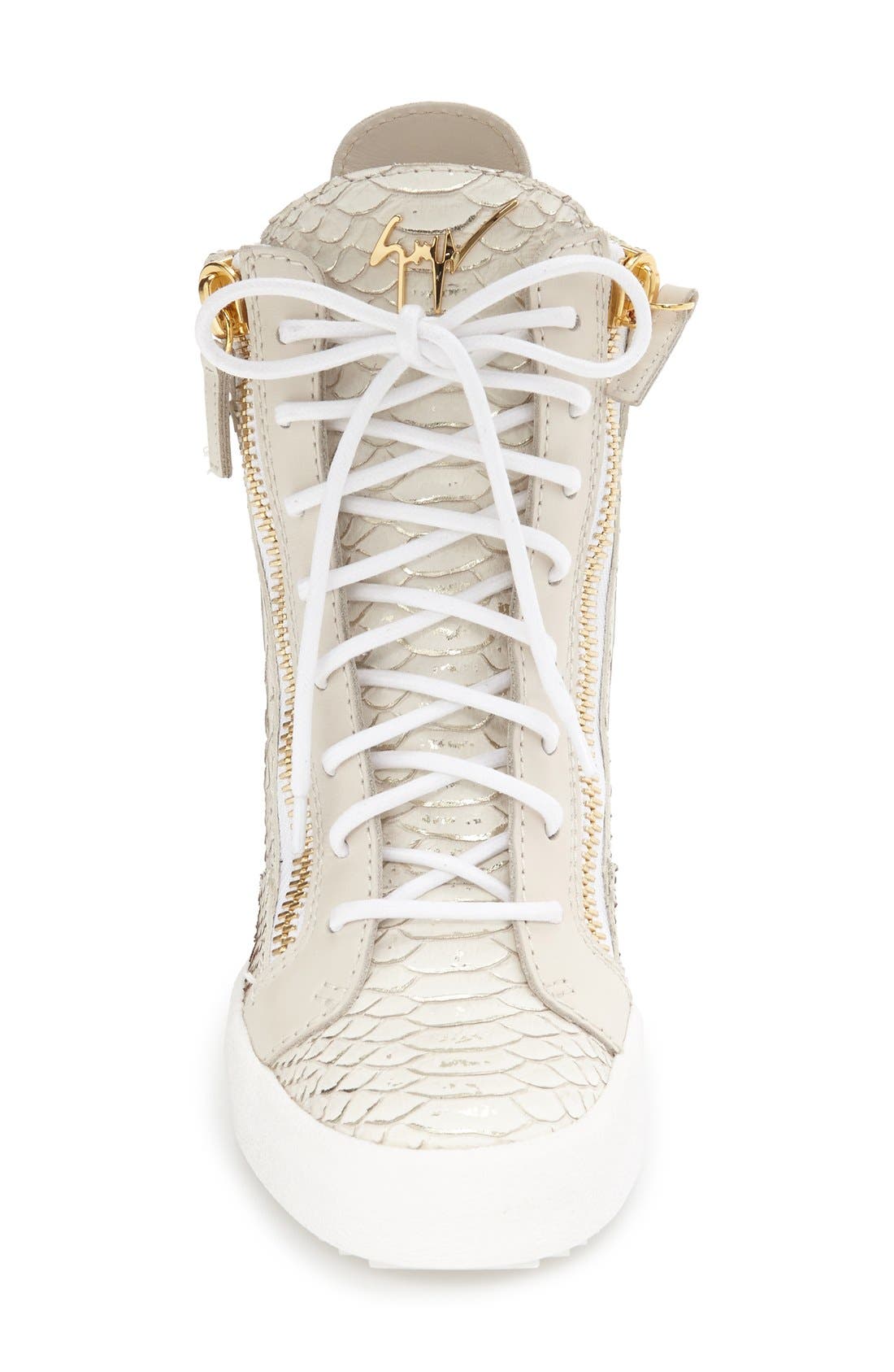 Giuseppe Zanotti Ofelia Wedge Sneaker, Alternate, color, 