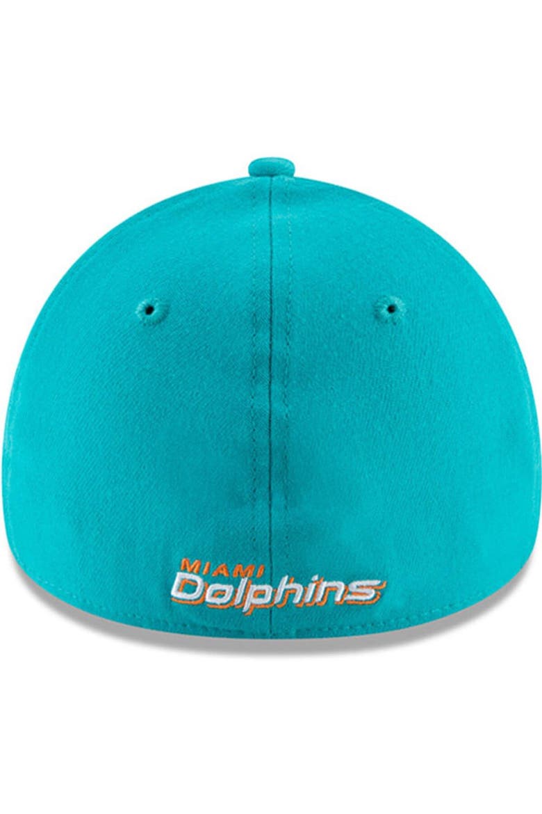 Men's New Era Aqua Miami Dolphins 39THIRTY Flex Team Classic Hat, Alternate, color, Aqua
