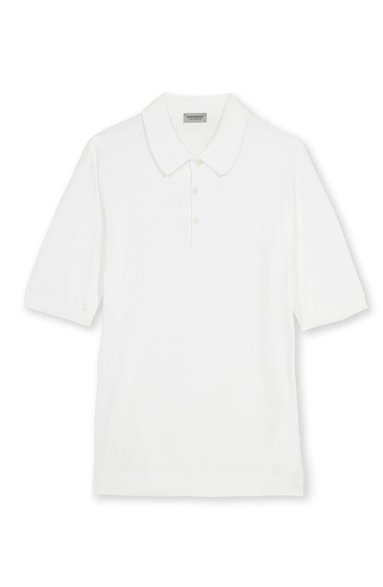 Fortela Isis Short Sleeve Knit Polo, Main, color, White